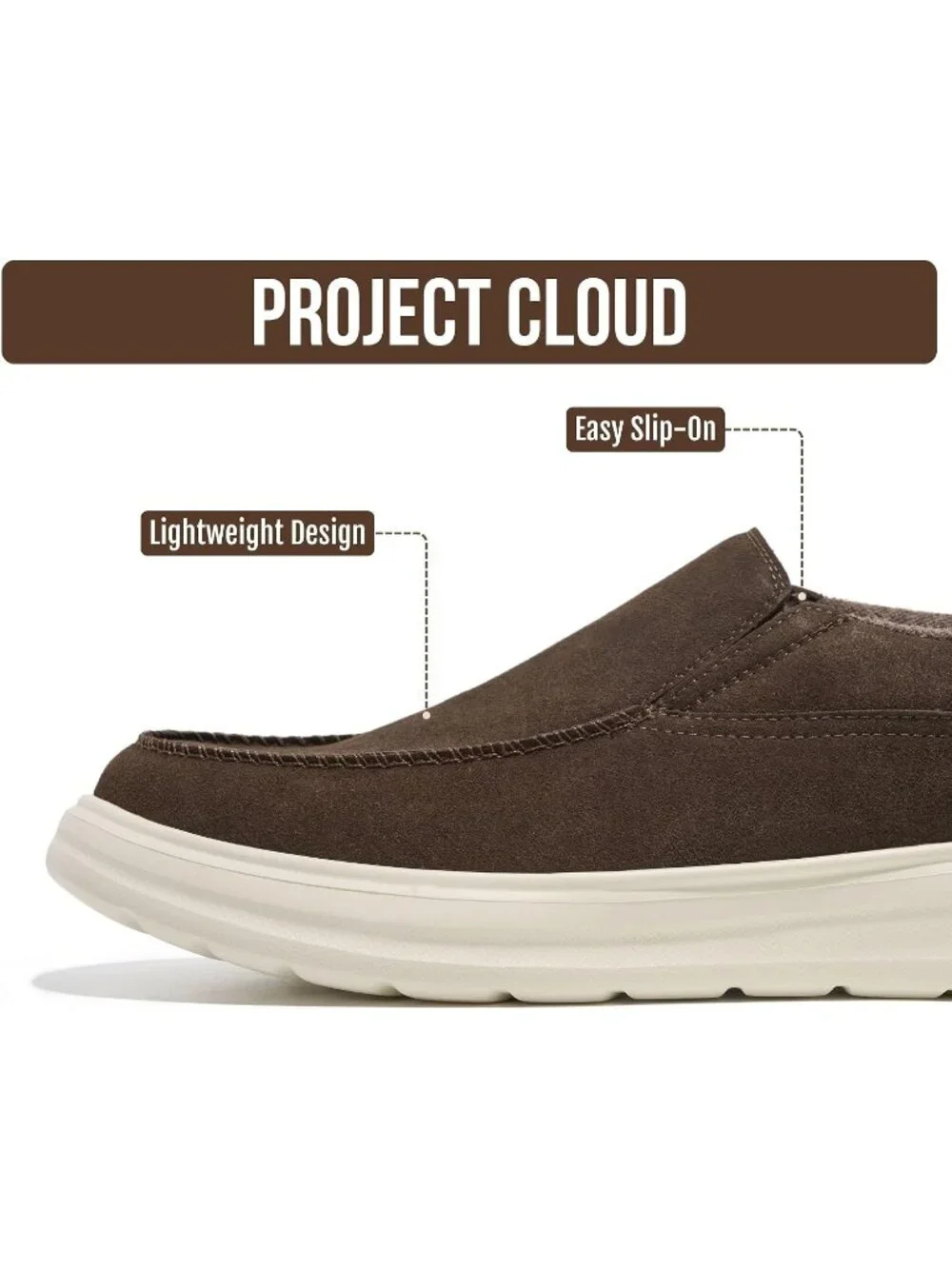 🆕Men's Chocolate Suede Venetian Slip On Loafers Smart Foam Cushioned Shoes